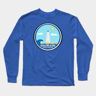 OCRACOKE LIGHTHOUSE WITH SUN Long Sleeve T-Shirt